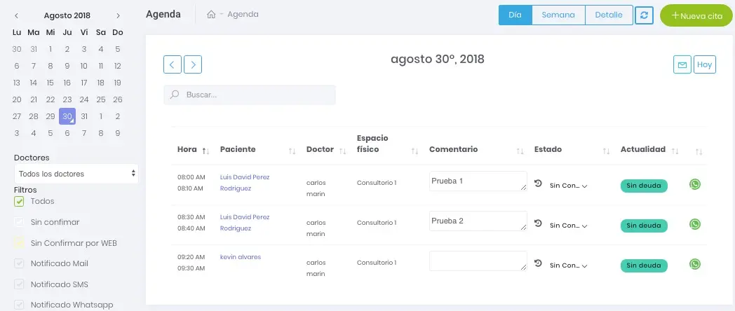 Agenda SanaDrive